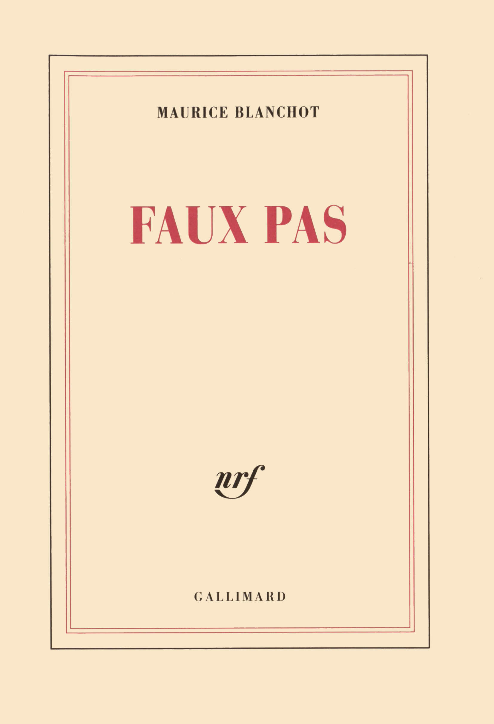 Faux pas (9782070207312-front-cover)