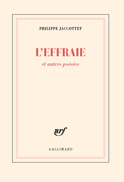 L'Effraie et autres poésies (9782070298280-front-cover)