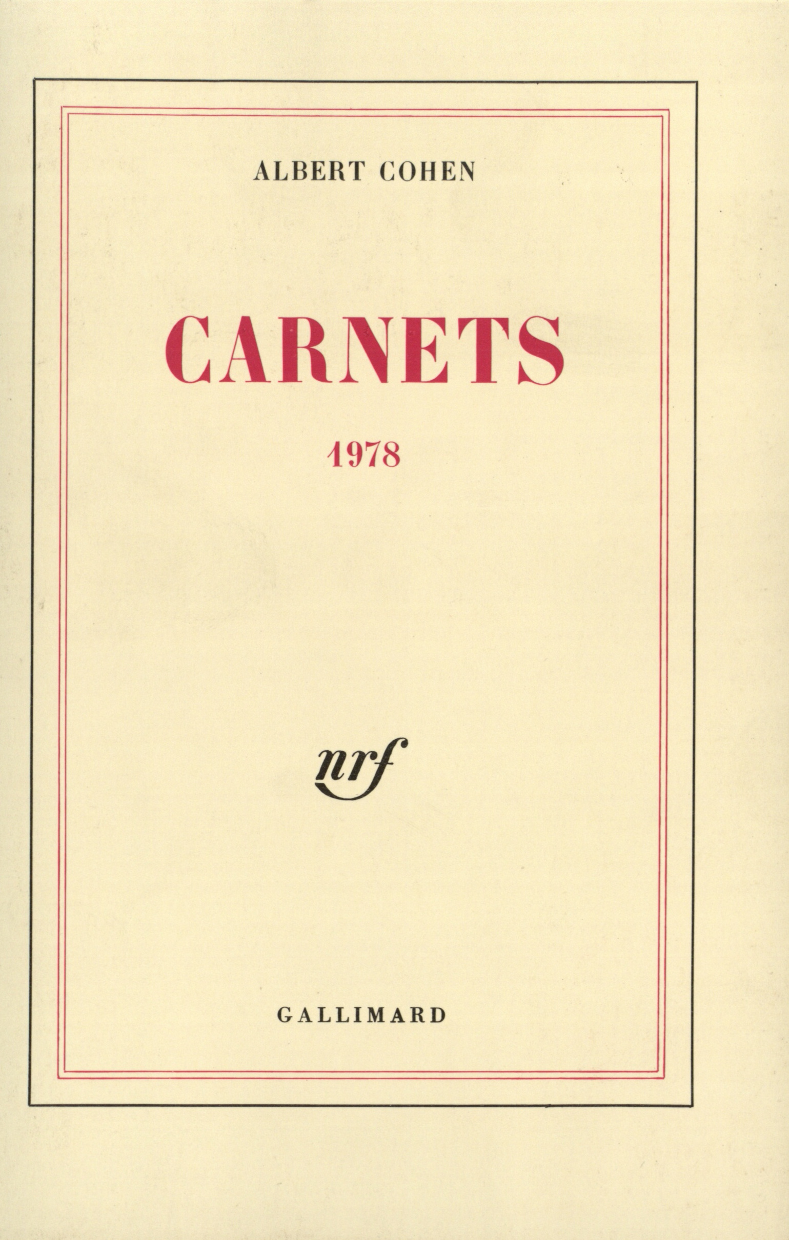 Carnets 1978 (9782070286751-front-cover)