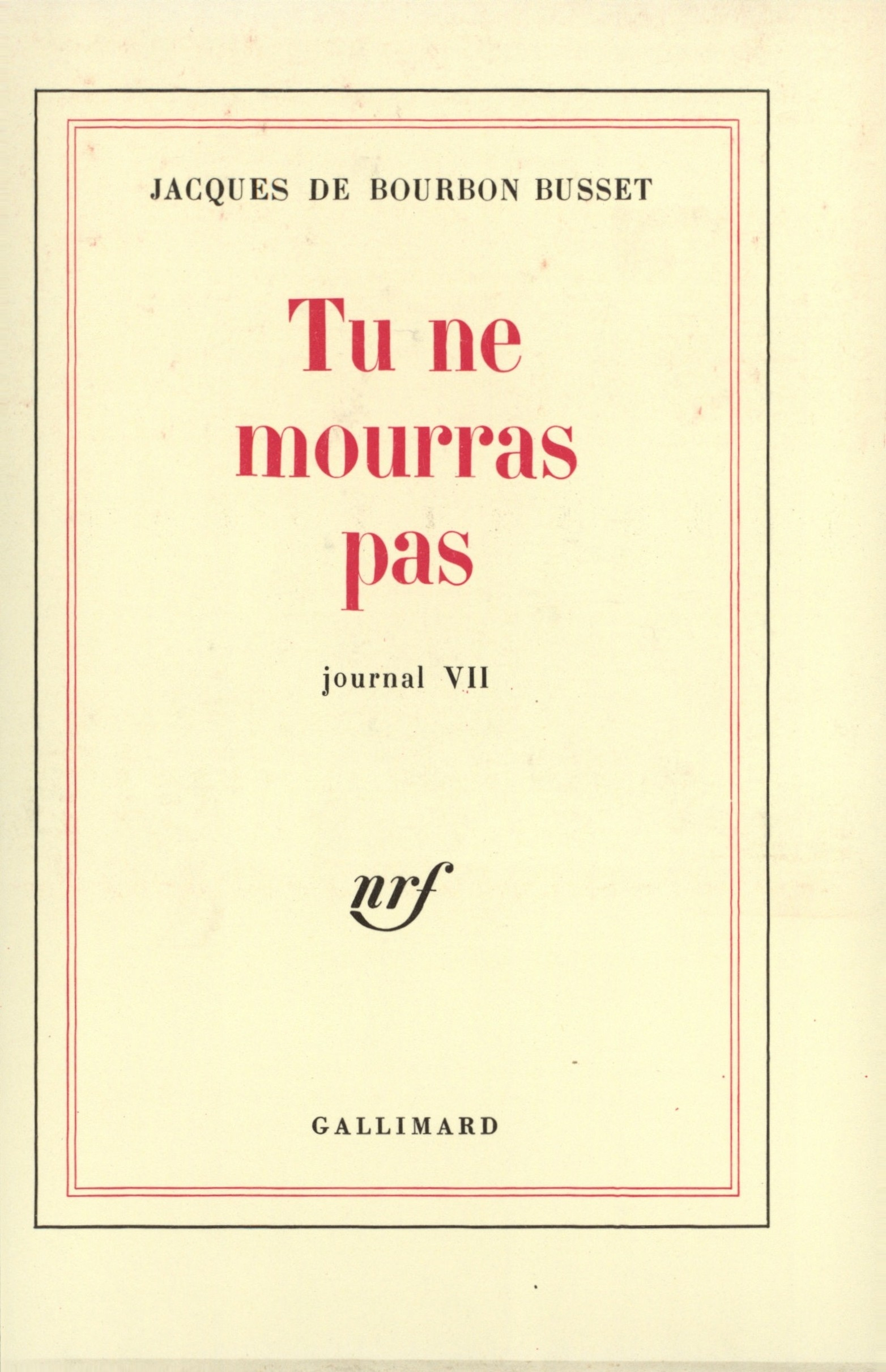 Tu ne mourras pas (9782070297481-front-cover)