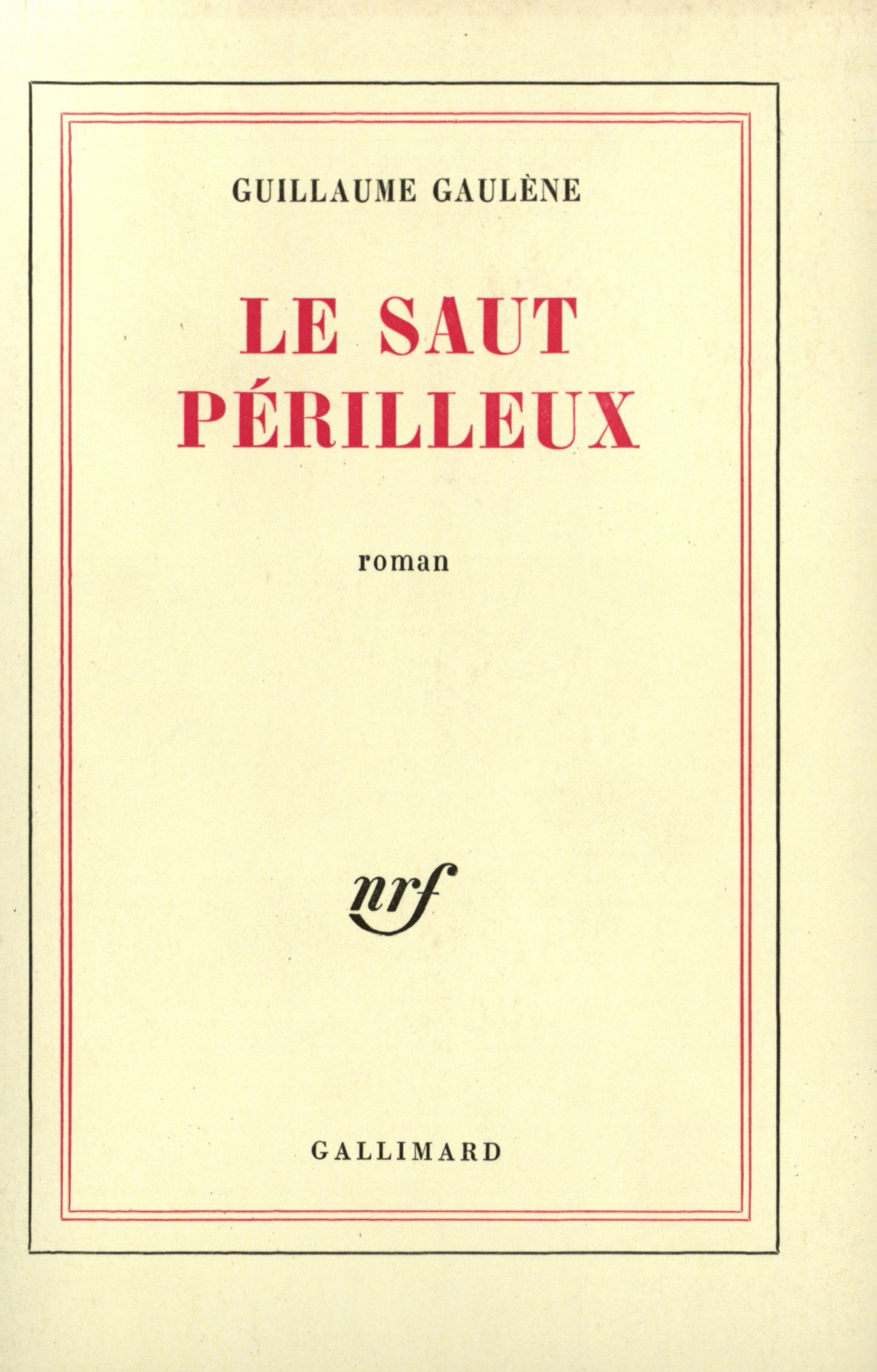 Le saut périlleux (9782070227020-front-cover)