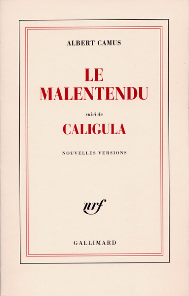 Le Malentendu / Caligula (9782070212026-front-cover)