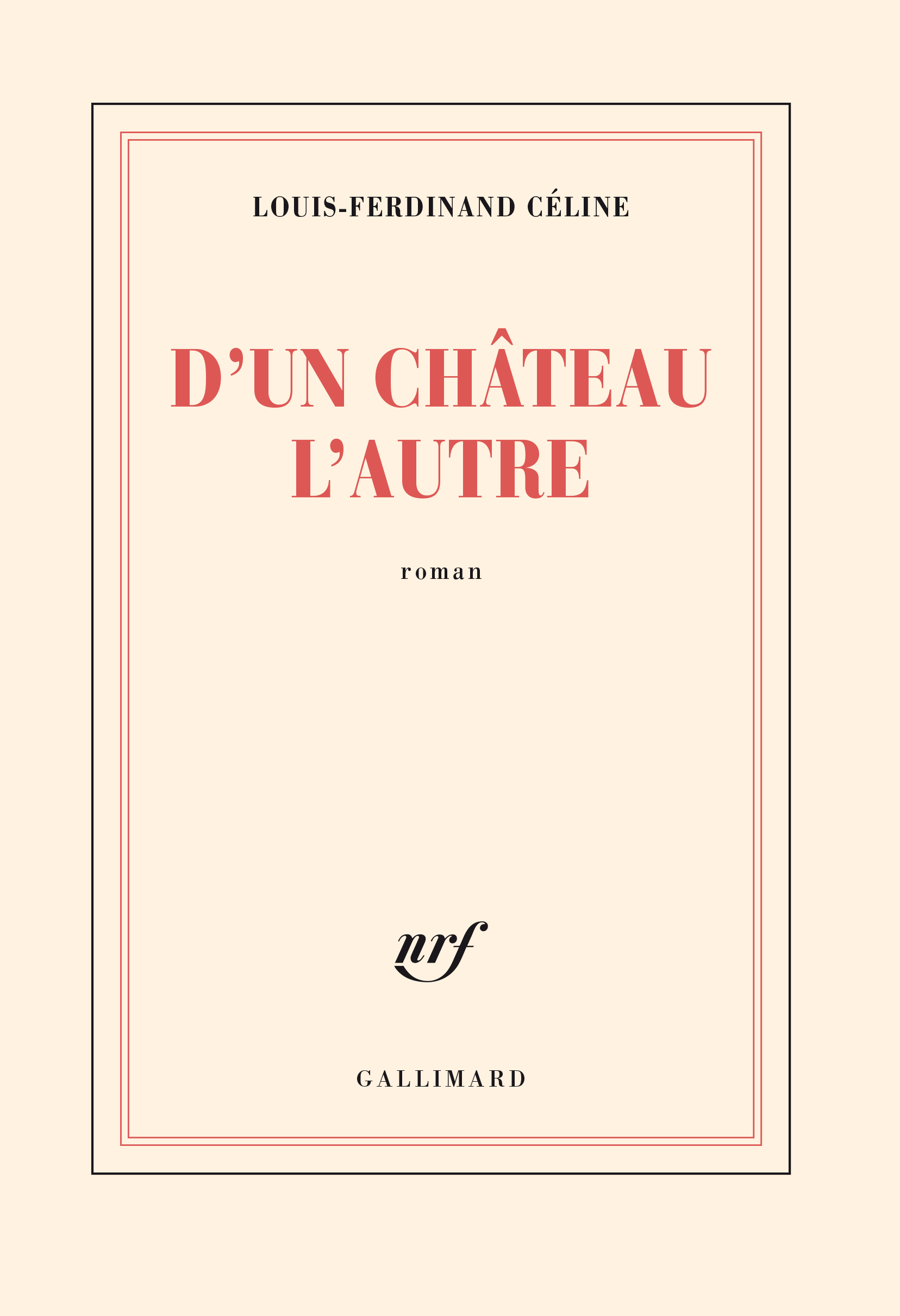 D'un château l'autre (9782070213108-front-cover)