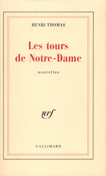 Les Tours de Notre-Dame (9782070296279-front-cover)