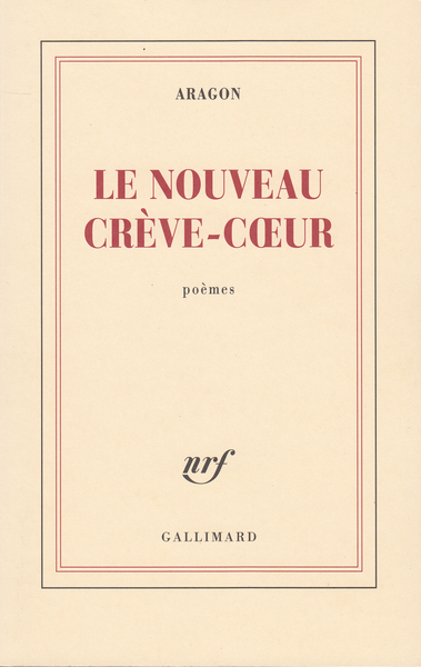 Le Nouveau Crève-coeur (9782070202201-front-cover)