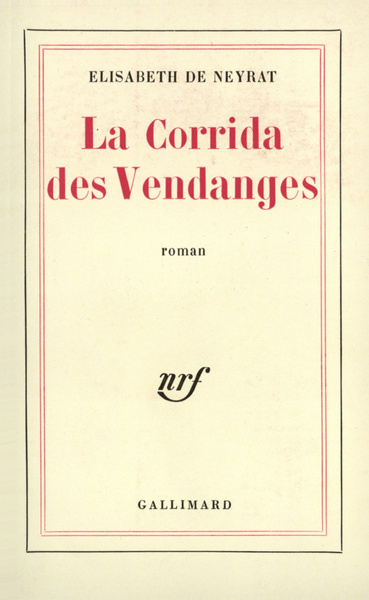 La Corrida des Vendanges (9782070247158-front-cover)