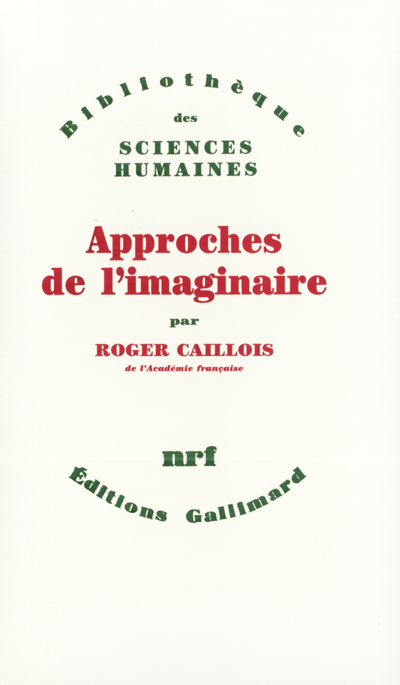 Approches de l'imaginaire (9782070290604-front-cover)