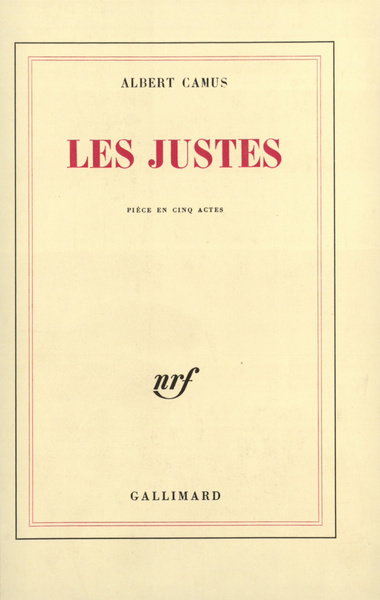 Les Justes, Pièce en cinq actes (9782070212071-front-cover)