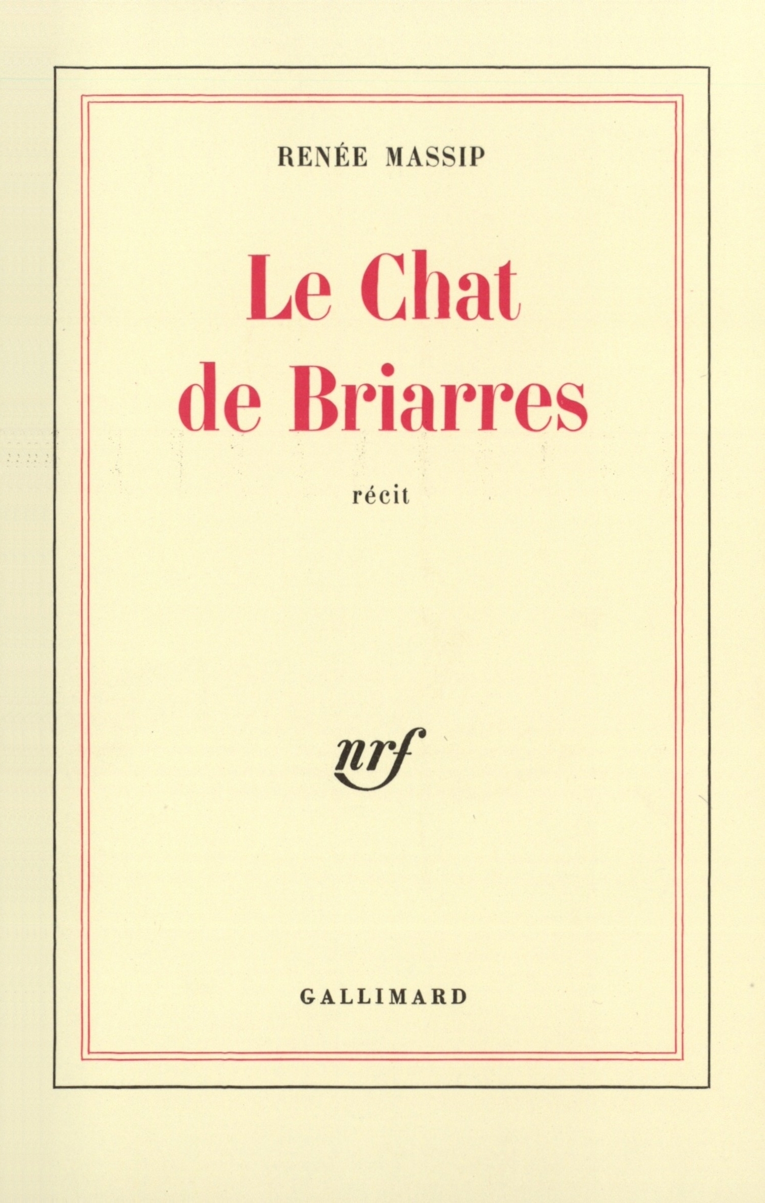 Le Chat de Briarres (9782070297504-front-cover)