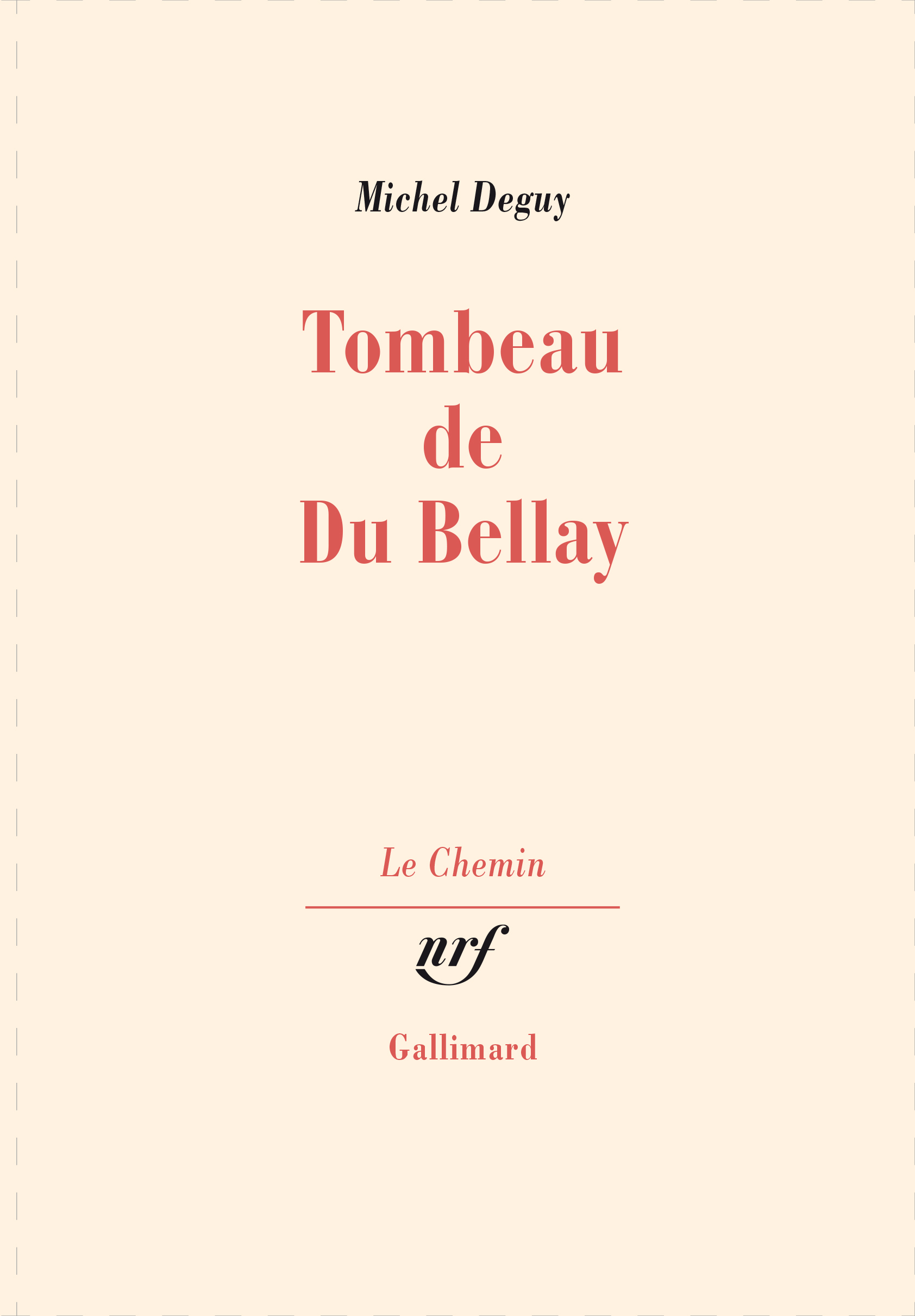 Tombeau de Du Bellay (9782070285020-front-cover)