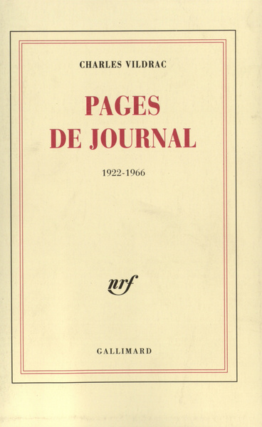 Pages de journal, (1922-1966) (9782070274192-front-cover)
