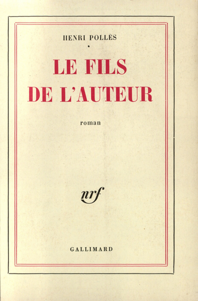 Le fils de l'auteur (9782070251544-front-cover)