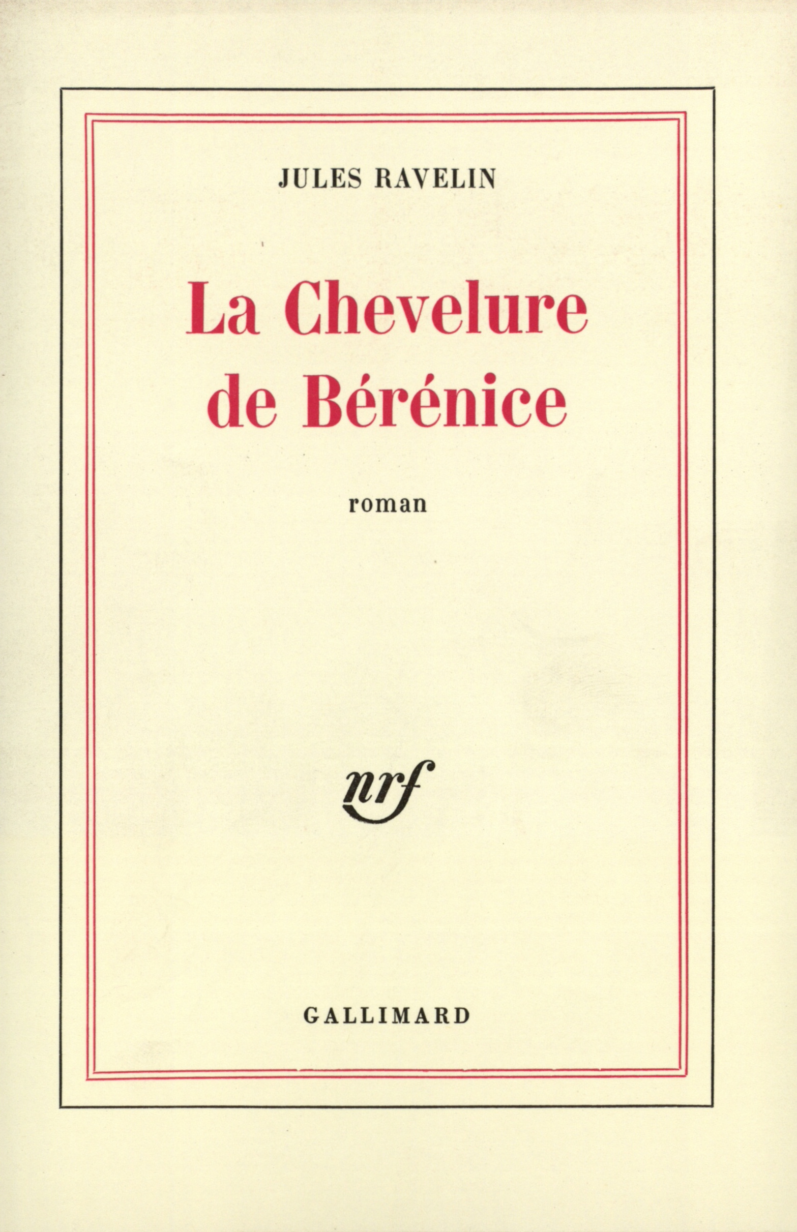La Chevelure de Bérénice (9782070282517-front-cover)