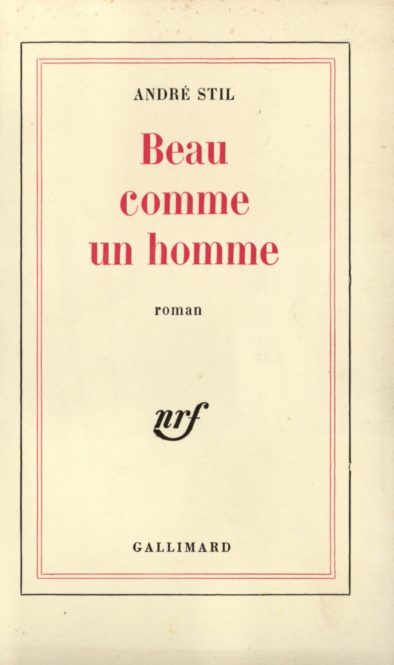 Beau comme un homme (9782070273805-front-cover)