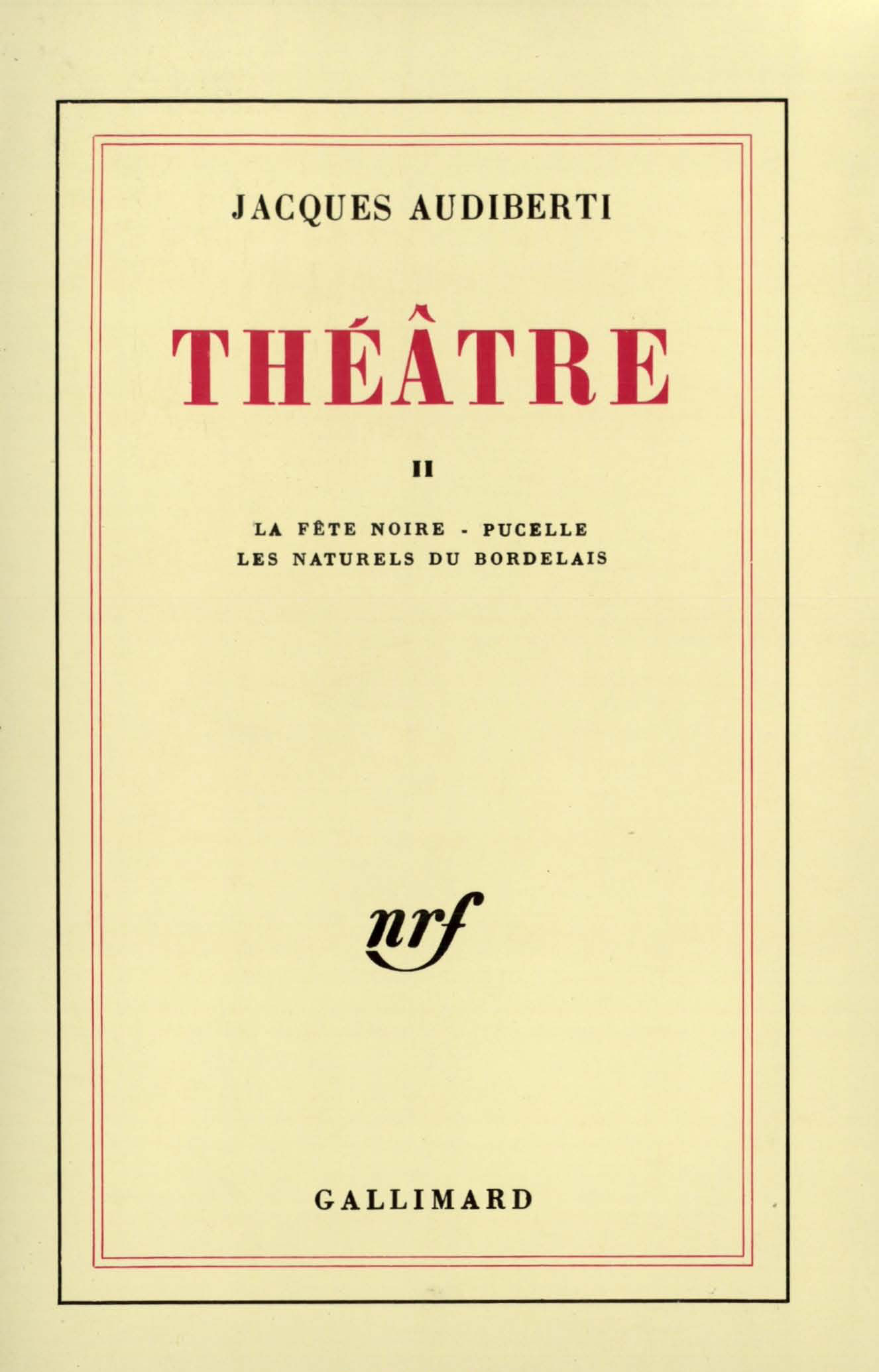 Théâtre (9782070203390-front-cover)