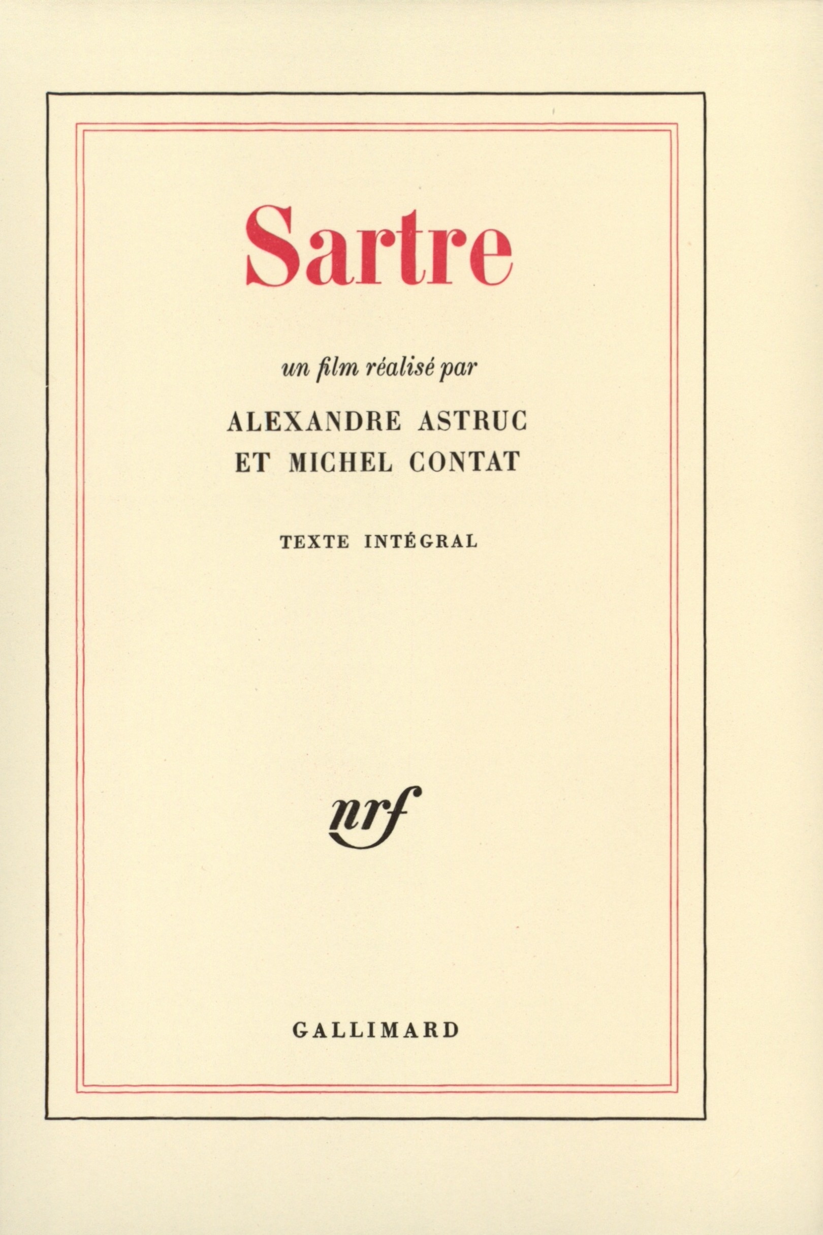 Sartre (9782070296651-front-cover)