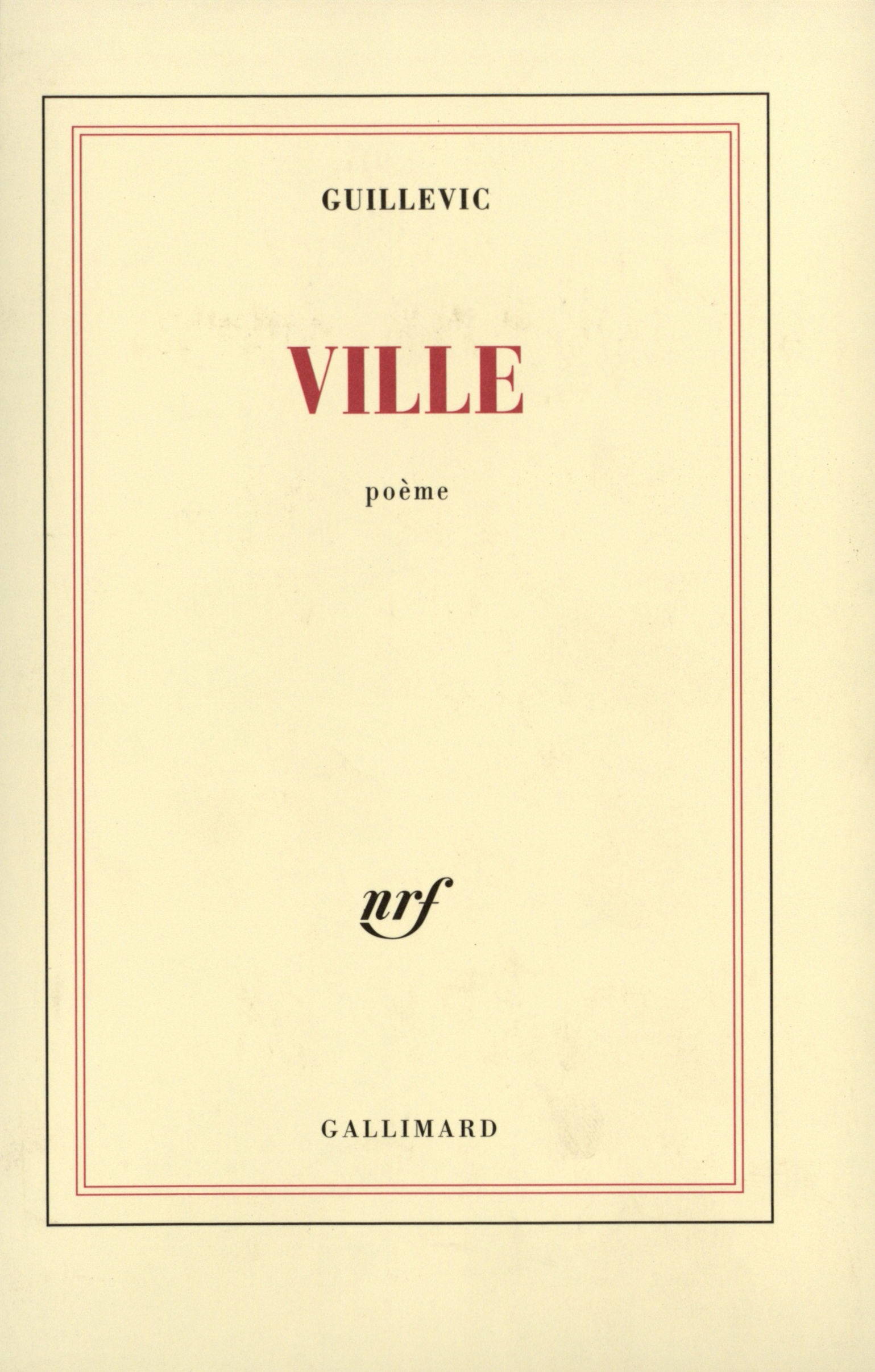 Ville (9782070270606-front-cover)