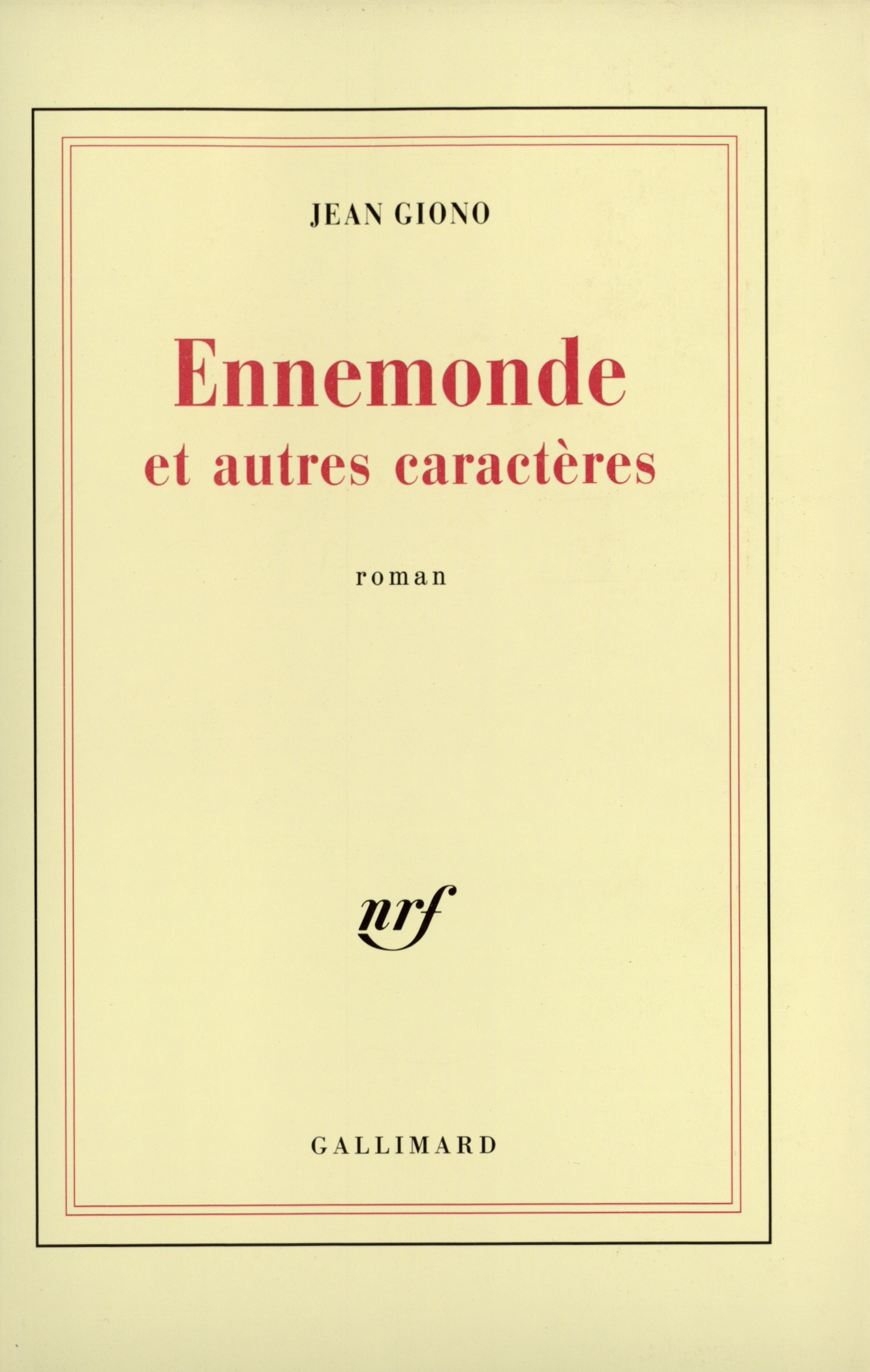 Ennemonde et autres caractères (9782070270354-front-cover)