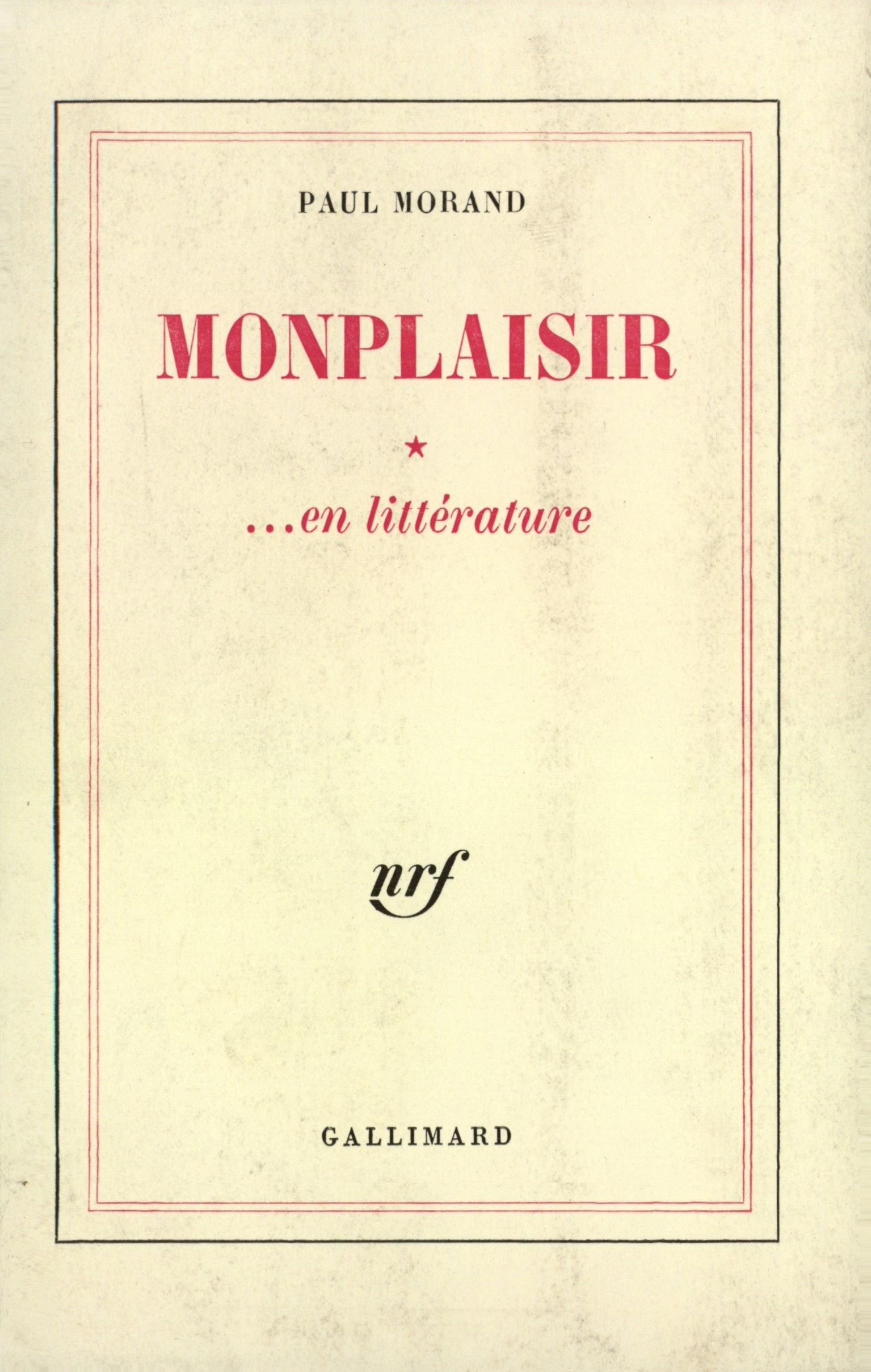 Monplaisir... en littérature (9782070246151-front-cover)