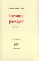 Inconnu passager / Antonio Brocardo à Giorgione, Poèmes 1965-1977 (9782070299072-front-cover)