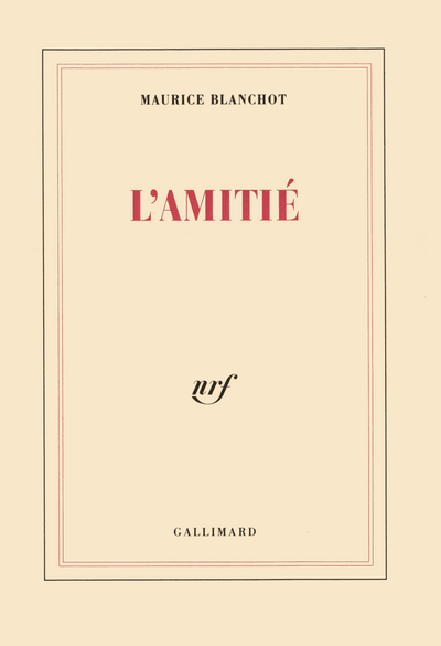 L'Amitié (9782070280445-front-cover)