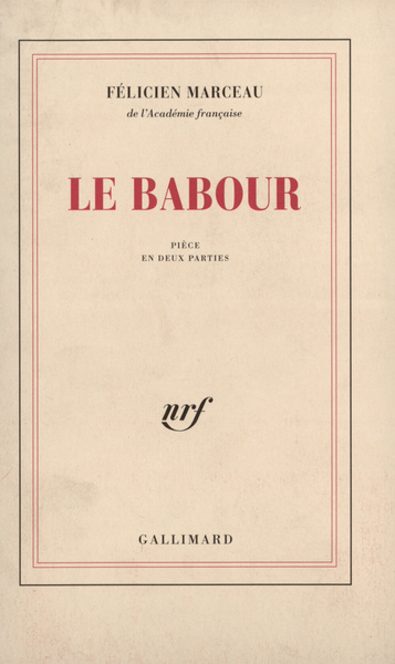 Le babour, Pièce en deux parties (9782070271894-front-cover)