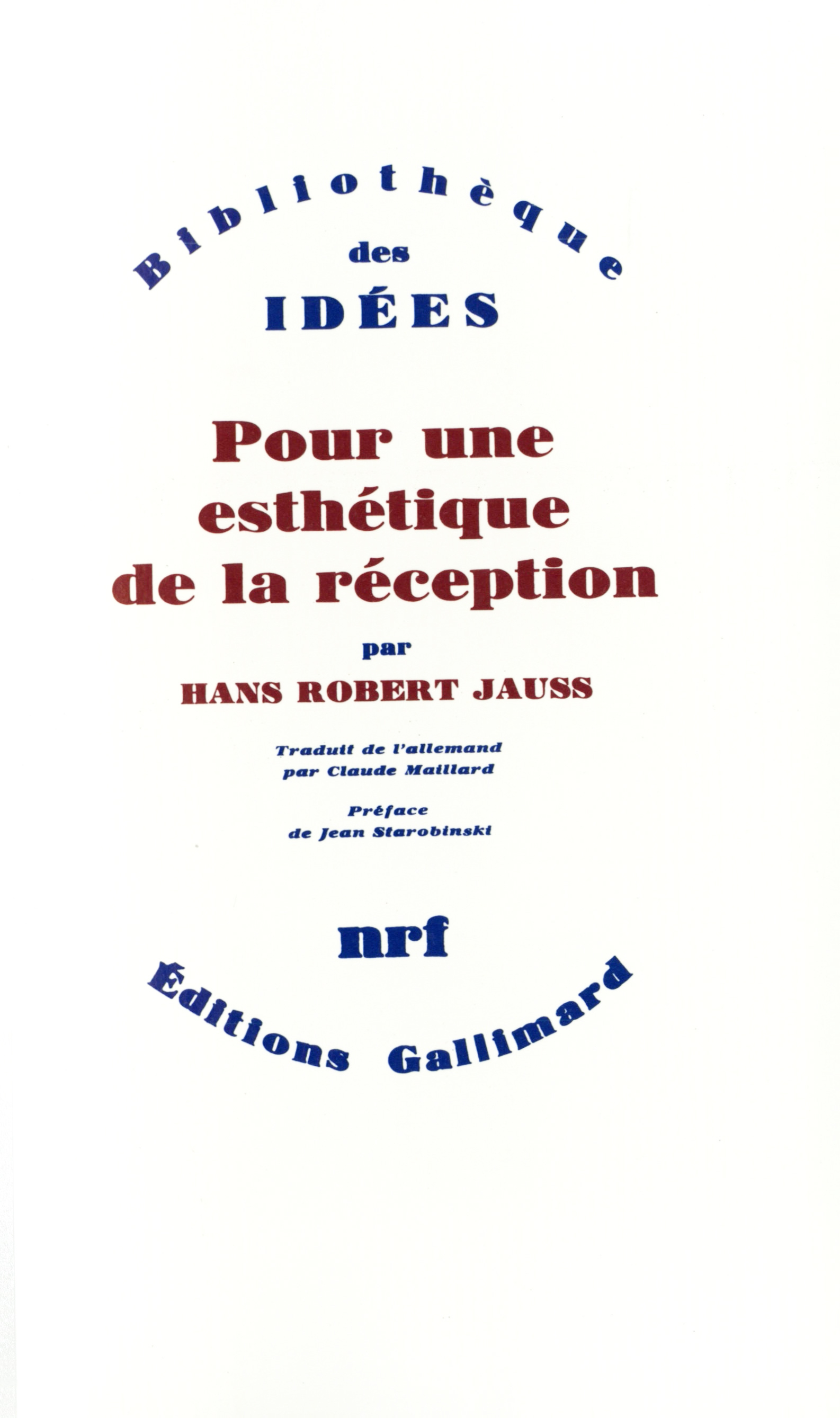 Pour une esthétique de la réception (9782070299515-front-cover)