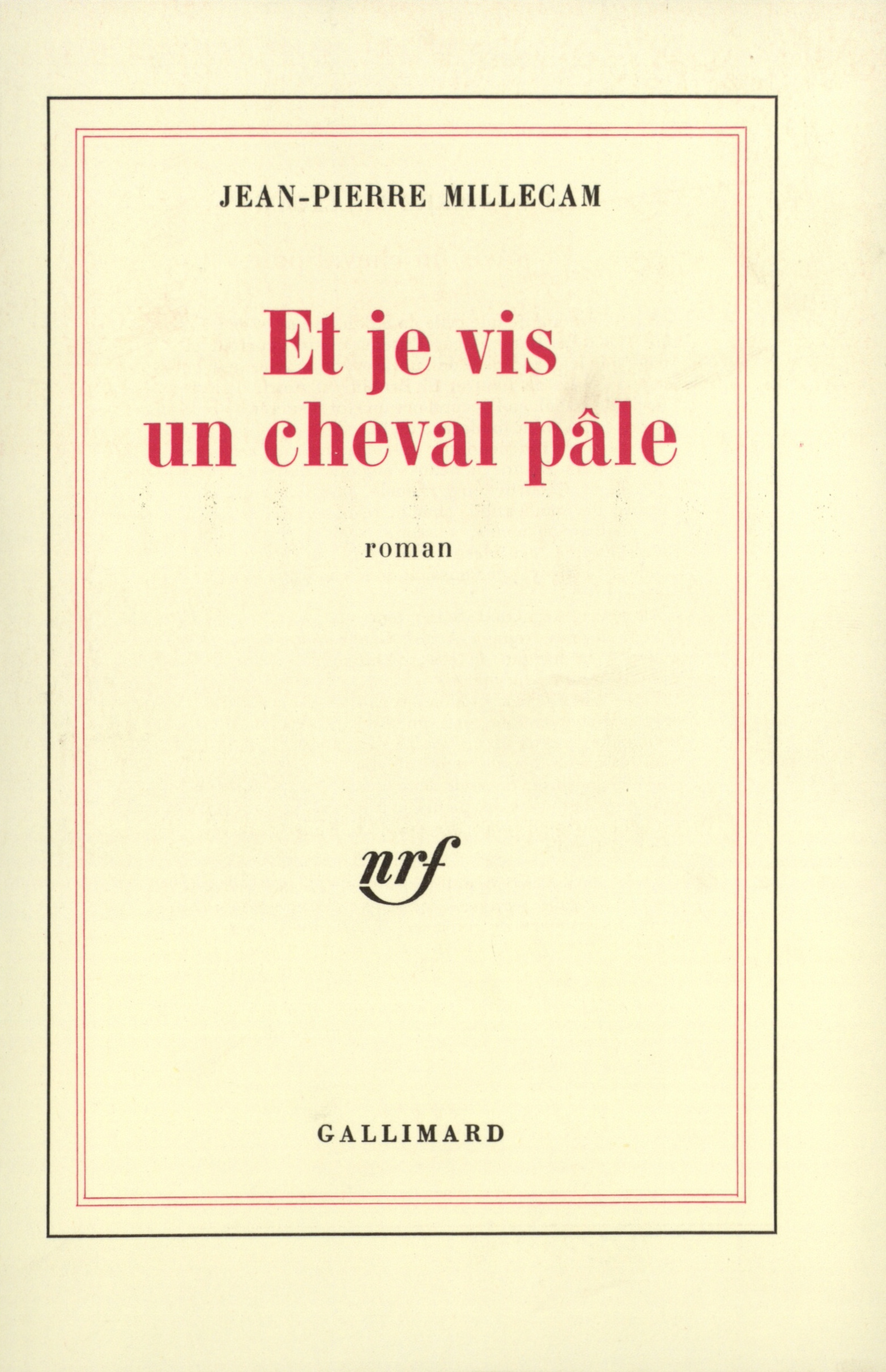 Et je vis un cheval pâle (9782070283965-front-cover)