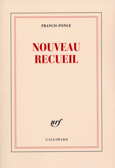 Nouveau Recueil (9782070251698-front-cover)