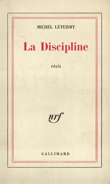 La Discipline (9782070239245-front-cover)
