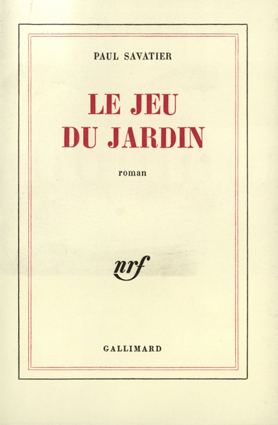 Le Jeu du jardin (9782070290581-front-cover)