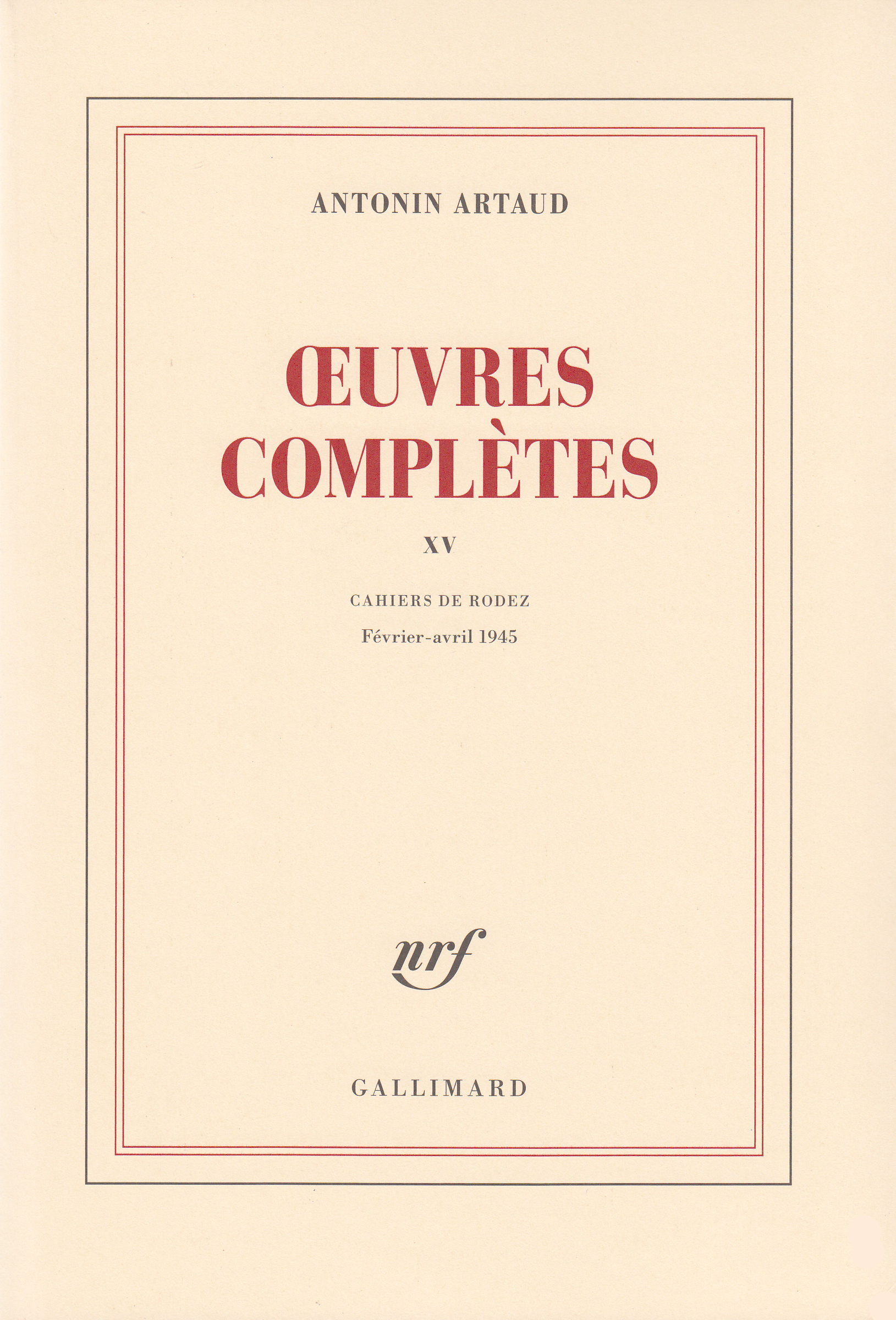 Œuvres complètes (9782070214433-front-cover)
