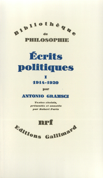 Écrits politiques, 1914-1920 (9782070290468-front-cover)