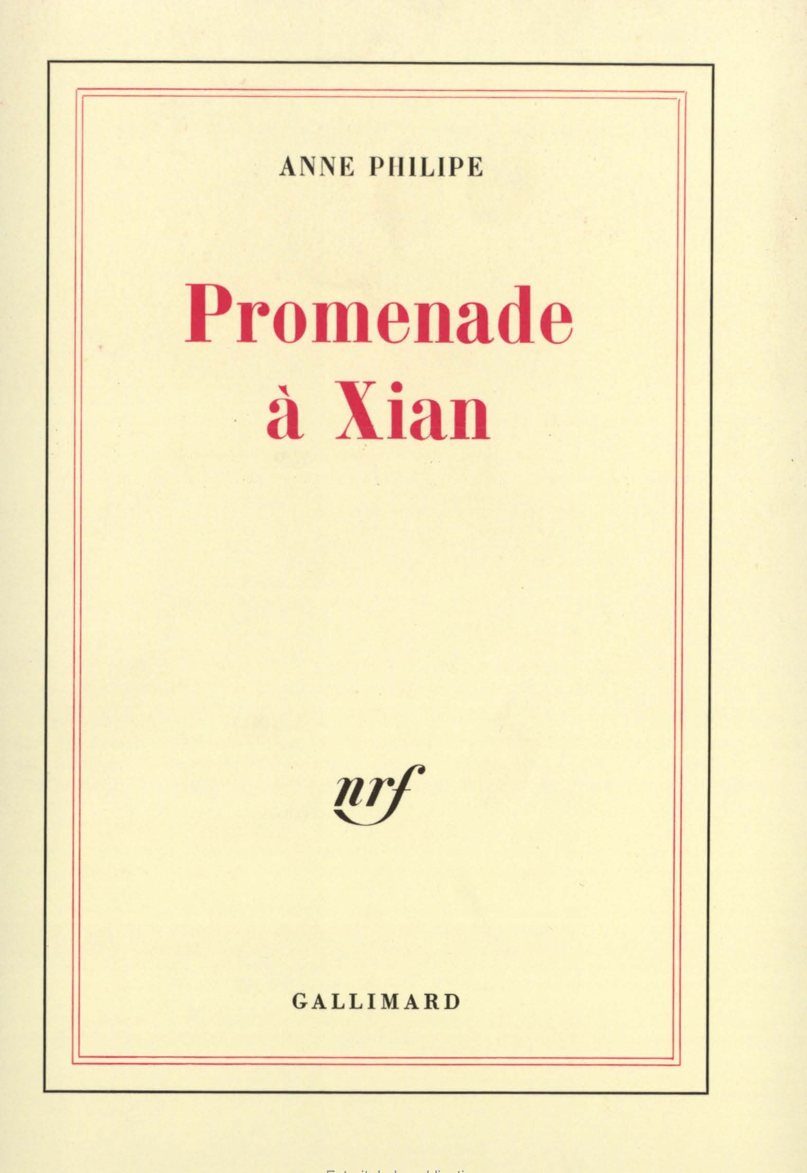 Promenade à Xian (9782070228638-front-cover)