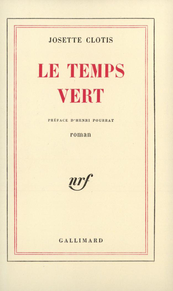 Le Temps vert (9782070215676-front-cover)