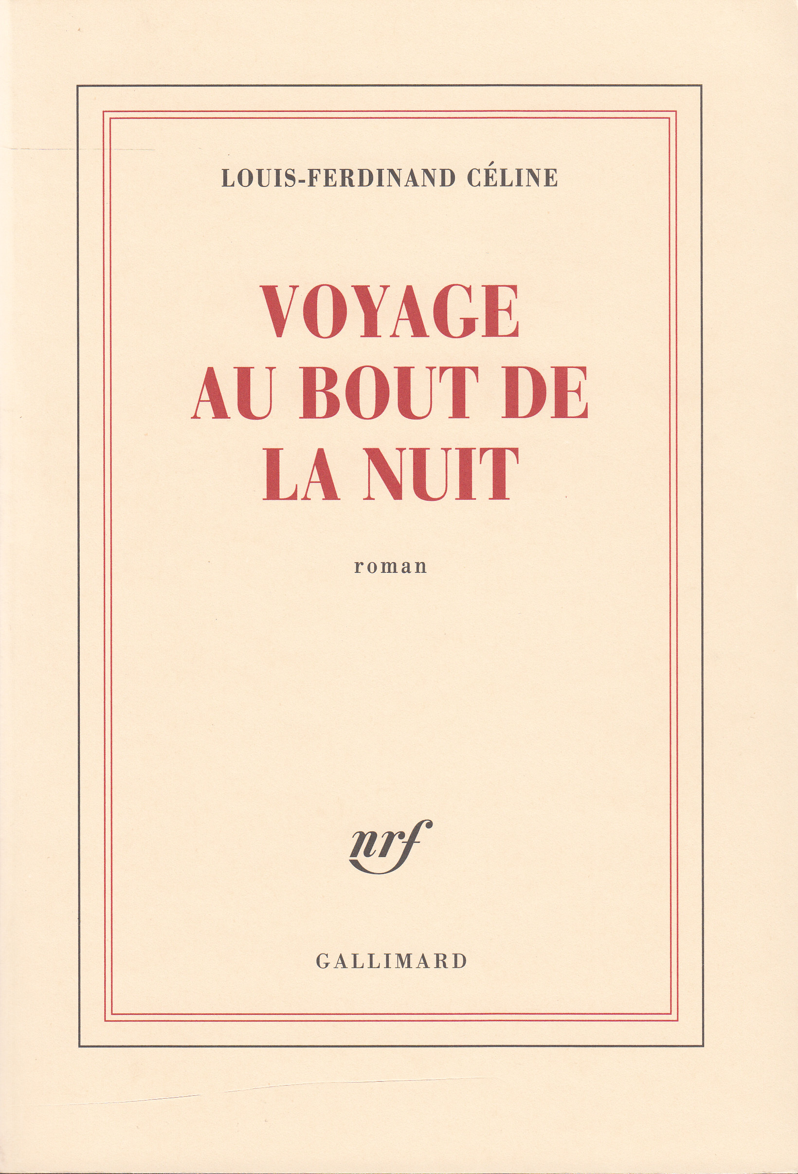 Voyage au bout de la nuit (9782070213047-front-cover)