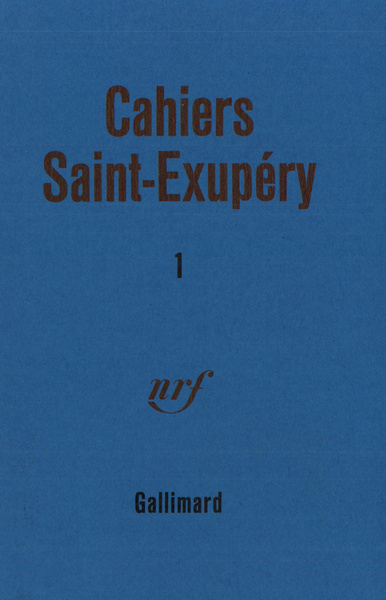 Cahiers Saint-Exupéry (9782070207107-front-cover)