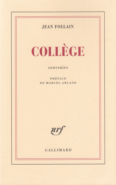 Collège, Souvenirs (9782070284757-front-cover)