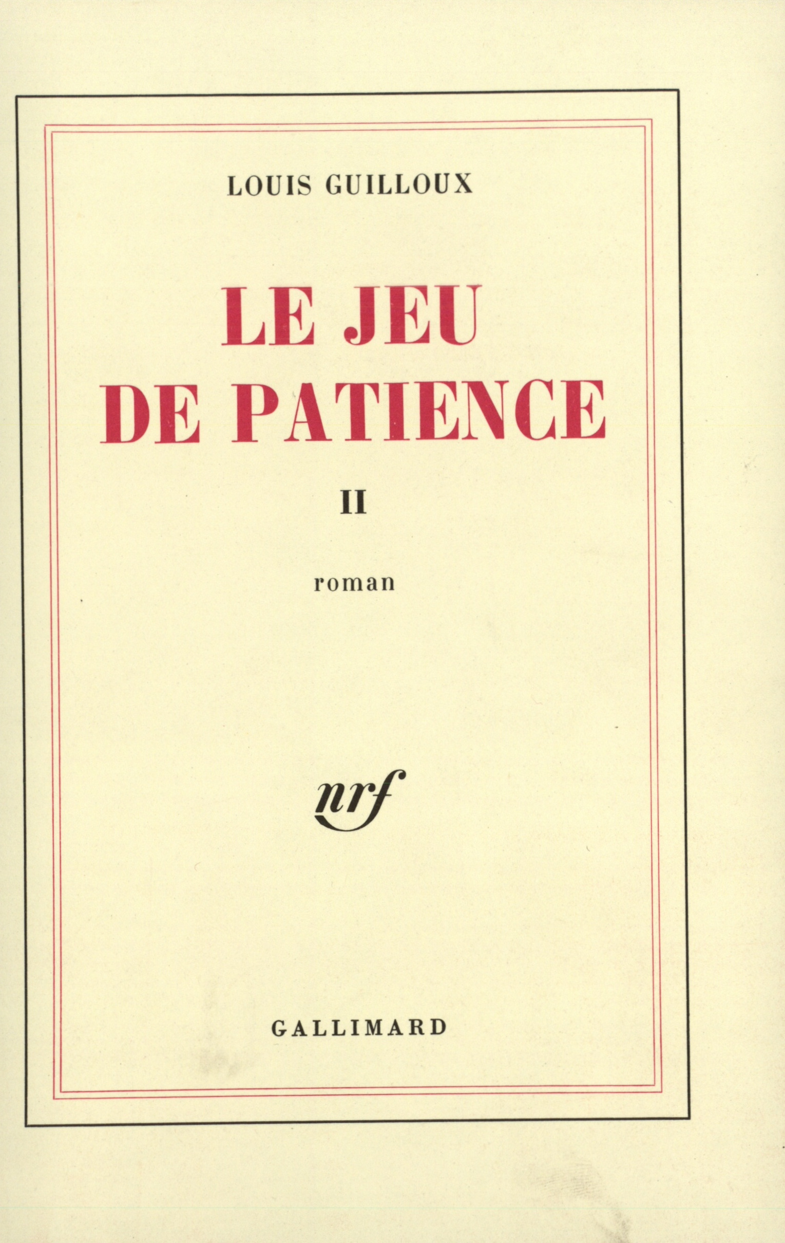 Le Jeu de patience (9782070282883-front-cover)