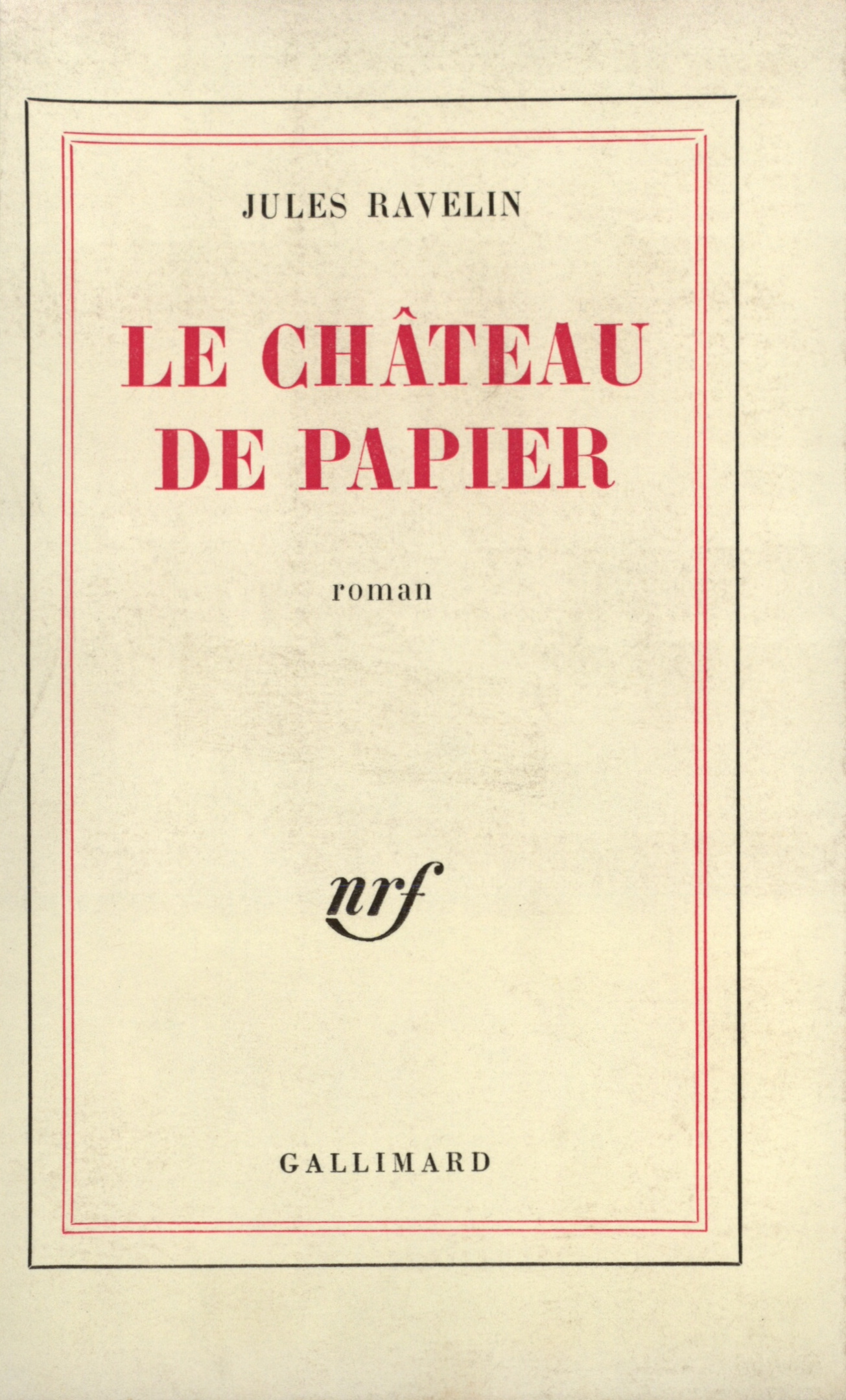 Le Château de papier (9782070273126-front-cover)