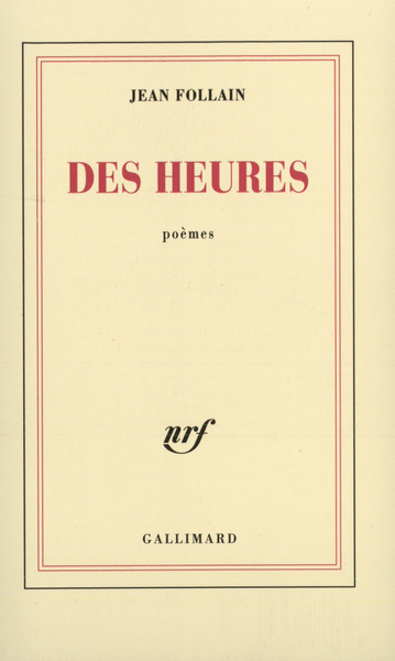 Des Heures (9782070224326-front-cover)