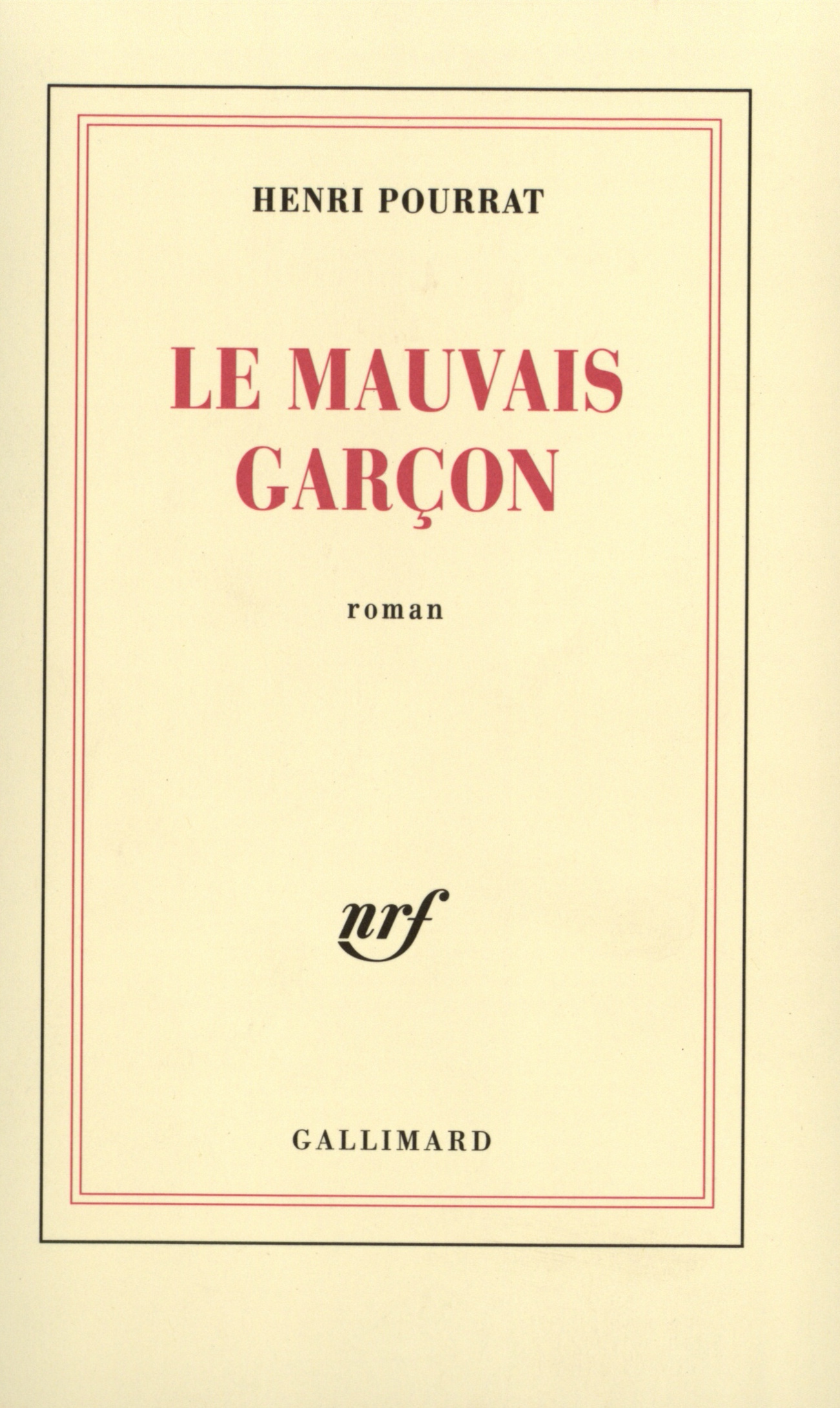 Le mauvais garçon (9782070251865-front-cover)