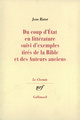 Du coup d'état en littérature suivi d'exemples tirés de la Bible et des Auteurs anciens (9782070273355-front-cover)