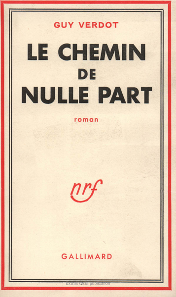 Le Chemin de nulle part (9782070265046-front-cover)