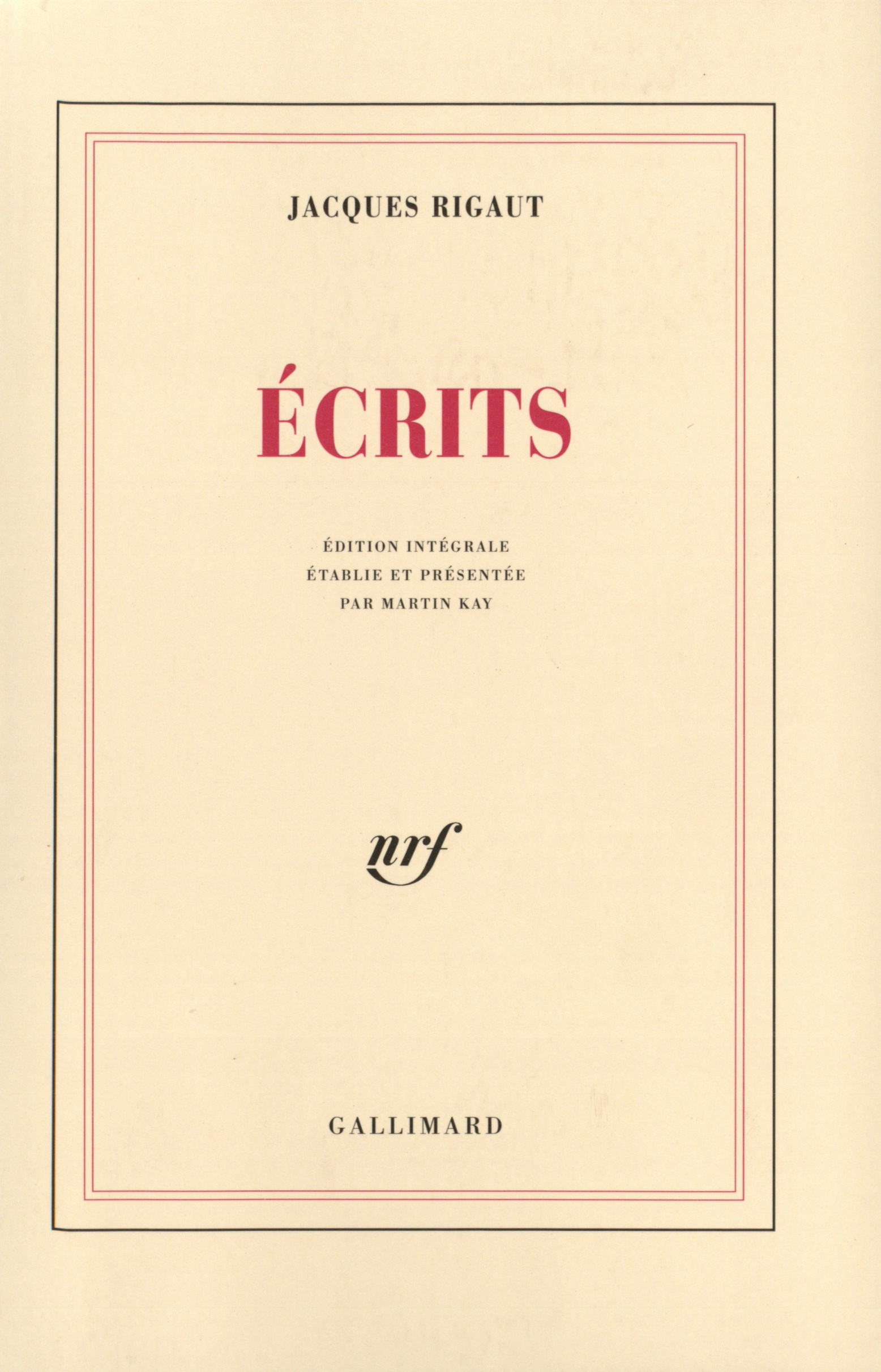 Écrits (9782070273270-front-cover)