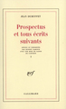 Prospectus et tous écrits suivants (9782070220403-front-cover)