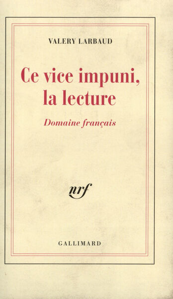 Ce vice impuni, la lecture..., Domaine français (9782070237395-front-cover)