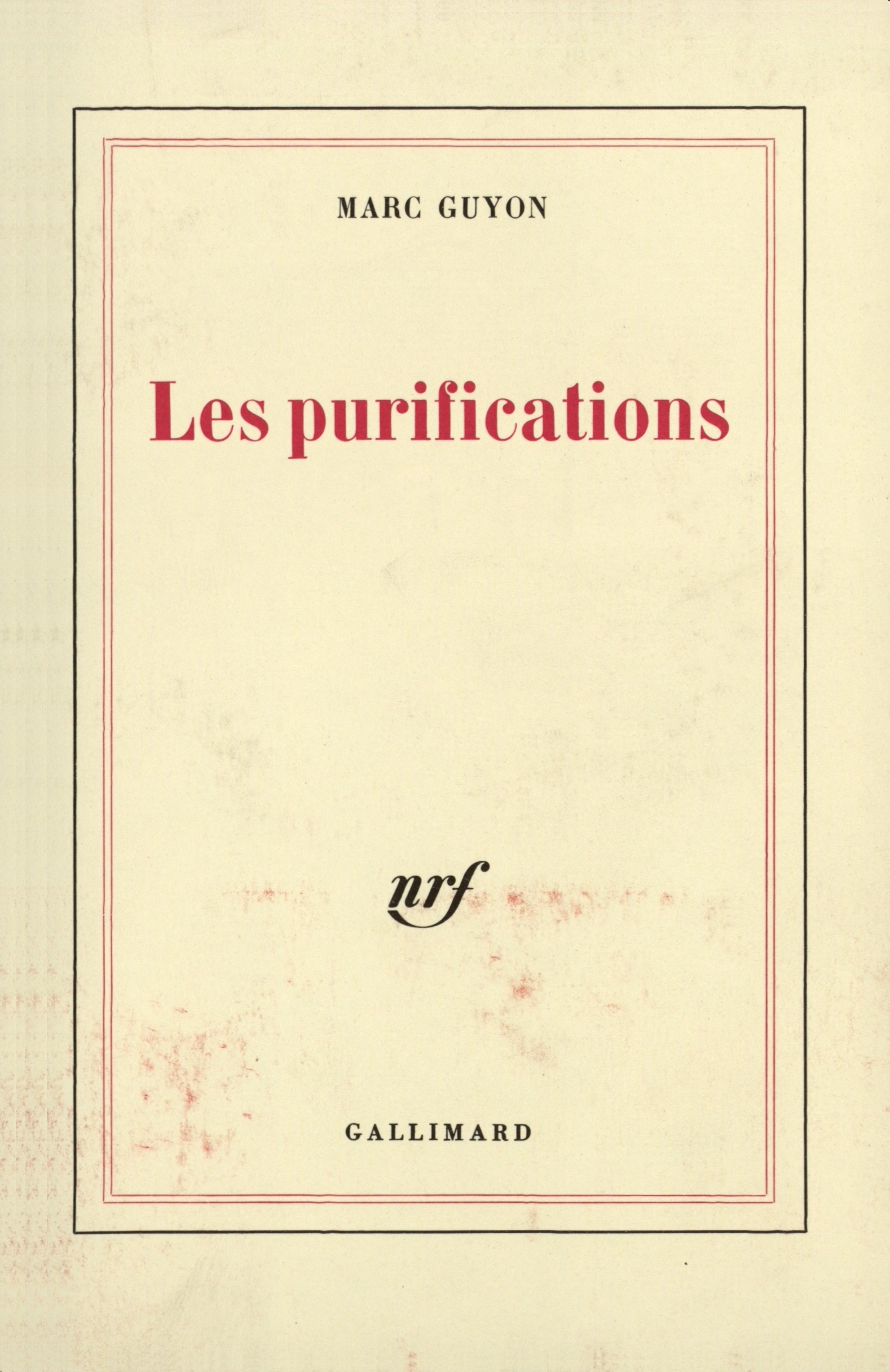 Les purifications (9782070295470-front-cover)