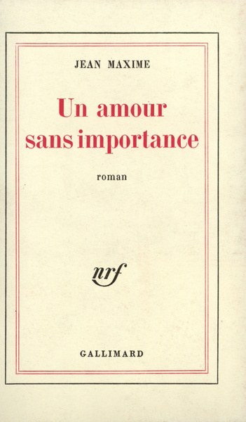 Un amour sans importance (9782070291618-front-cover)