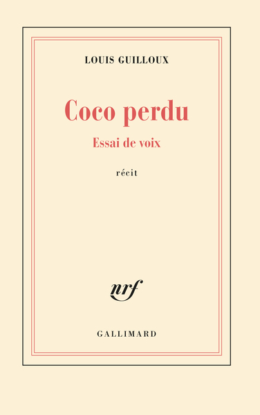 Coco perdu, Essai de voix (9782070298808-front-cover)